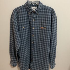 Men’s Carhartt Heavyweight Cotton Button-up Shirt, Size Large Tall